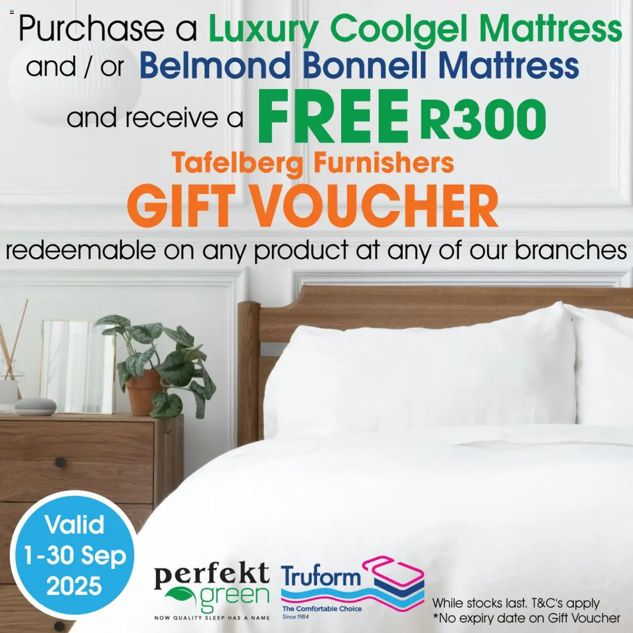 Tafelberg Furnishers Spring into Comfort and Savings from 01/09 - 30/09/2025 > Promotions