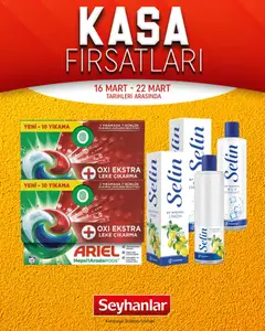 Seyhanlar Market Seyhanlar Market - Katalog Kasa Fırsatları 16.03.2026 - Broşürünün önizlemesi