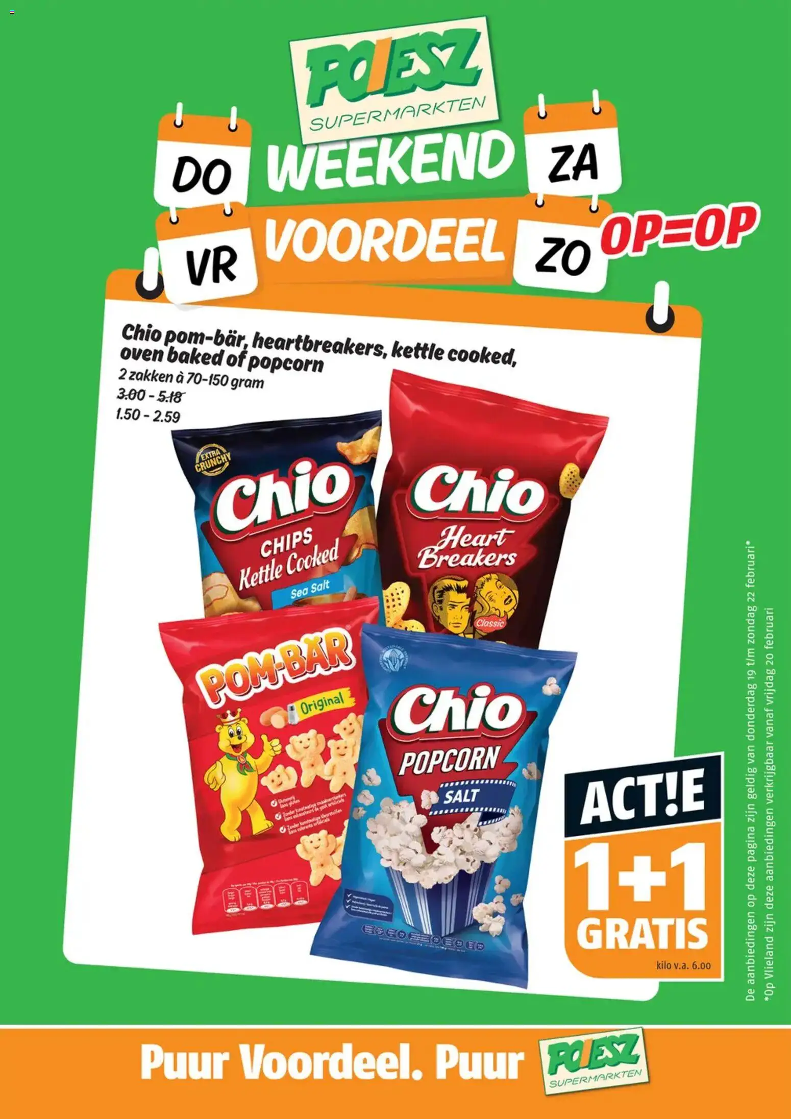 Voorbeeld van Weekendacties folder van winkel Poiesz geldig vanaf 20-02-2026