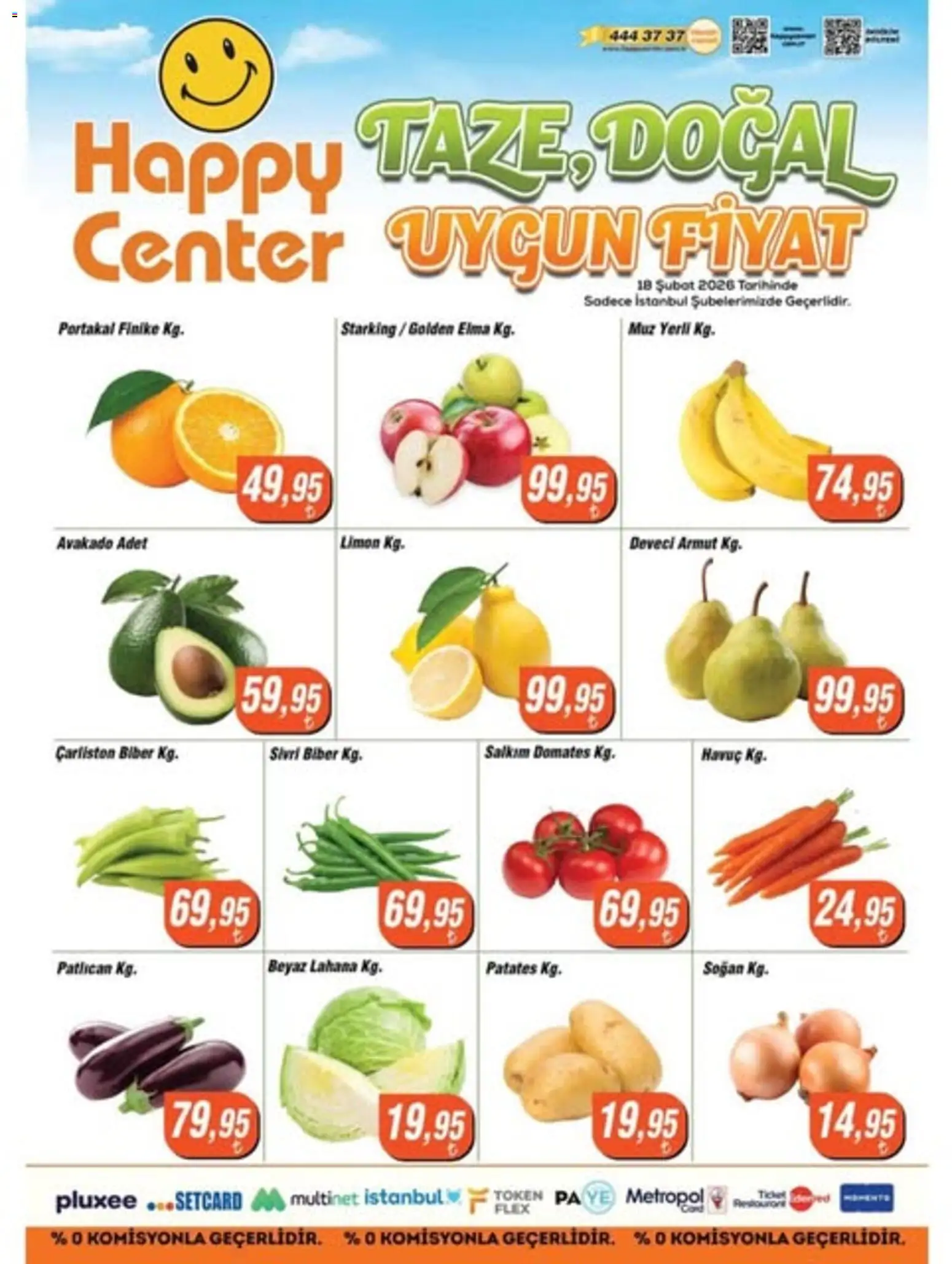 Happy Center Manav 18.02.2026 - Broşürünün önizlemesi