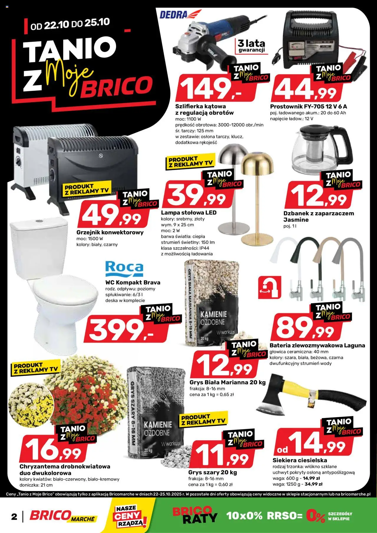 Brico Marché Tanio z Moje Brico od 22.10.2025 - Nowa Gazetka - Numer strony 1