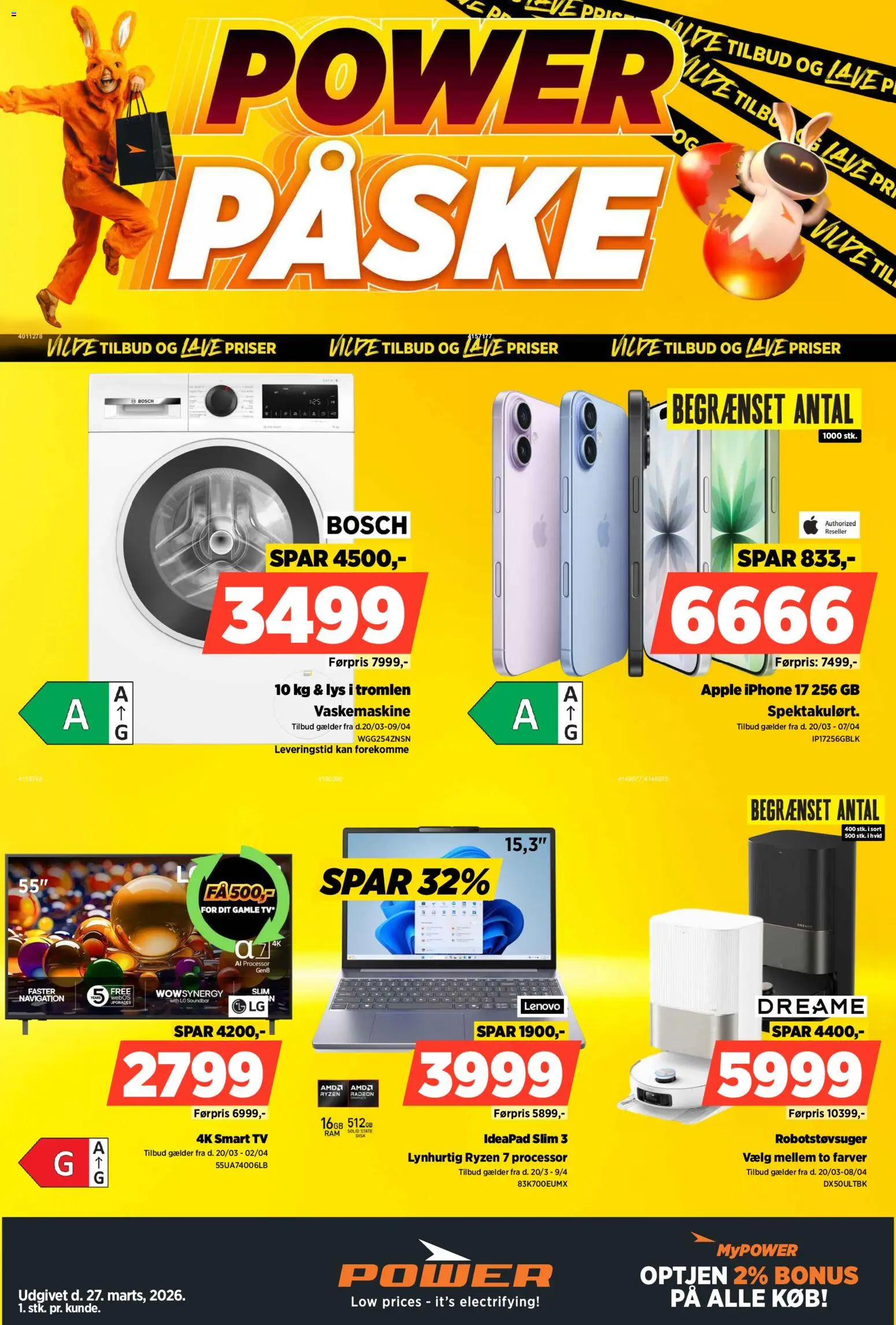 Eksempel på tilbudsavis Power - Påske fra butik Power gyldig fra 01/04/2026