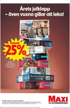Förhandsgranska reklamblad Aktuella reklamblad ICA Maxi från butik ICA Maxi gäller från 08/12/2025 | Sida: 28