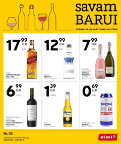 Rimi parduotuvės leidinio Leidinys - Alkoholinių gėrimų galiojančio nuo 2026.02.03 peržiūra