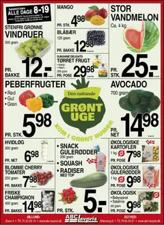 Eksempel på tilbudsavis Tilbudsavis fra butik Abc Lavpris gyldig fra 20/08/2025