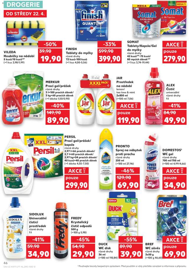 Nový Kaufland leták od 22.04.