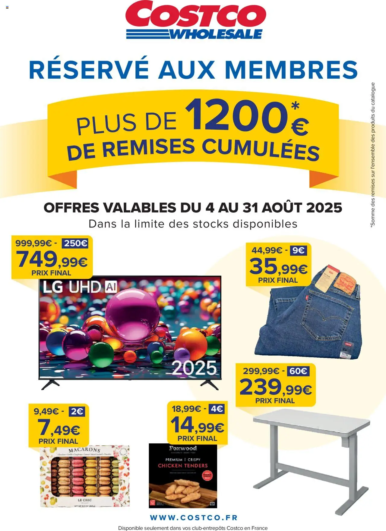 Catalogue de la boutique Costco valable du 04/08/2025 - Page numéro 1