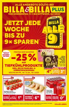 Vorschau der Angebote: Billa Niederösterreich gültig ab 17.07.2025