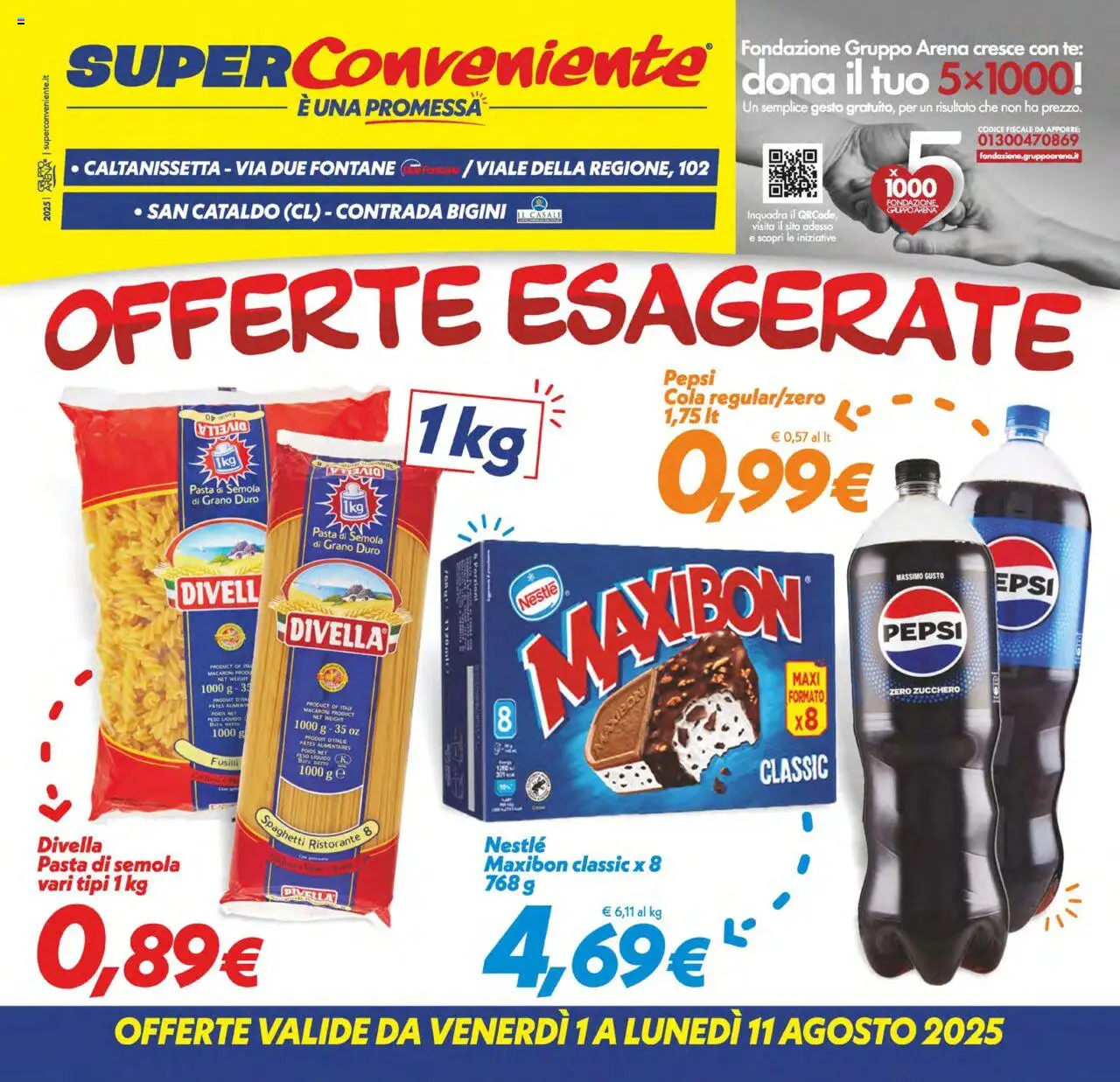 Volantino SuperConveniente valido da 01/08/2025 numero di pagina 1
