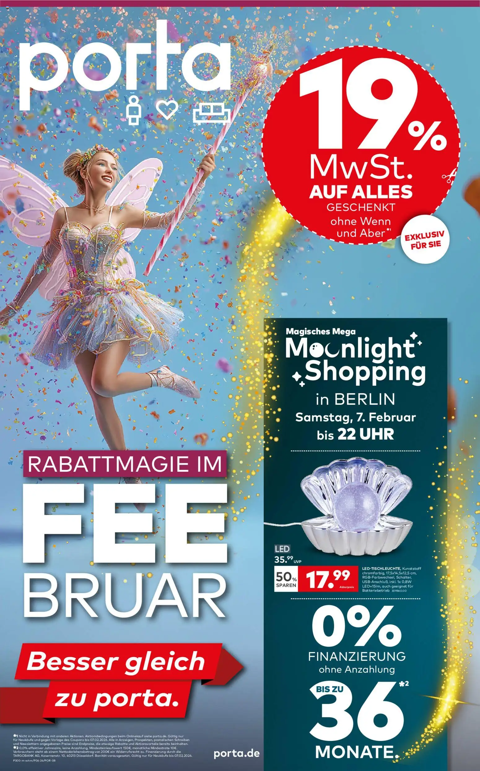 Vorschau von dem Prospekt des Geschäftes Porta!, gültig ab dem 01.02.2026 - Uhr