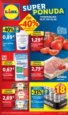 Pregled letka Katalog trgovine Lidl vrijedi od 28.07.2025