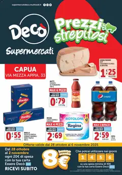 Anteprima dell'opuscolo Volantino Supermercati - Capua dal negozio Decò valido da 28/10/2025