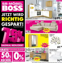 Vorschau von dem Prospekt des Geschäftes SB Möbel Boss, gültig ab dem 26.07.2025