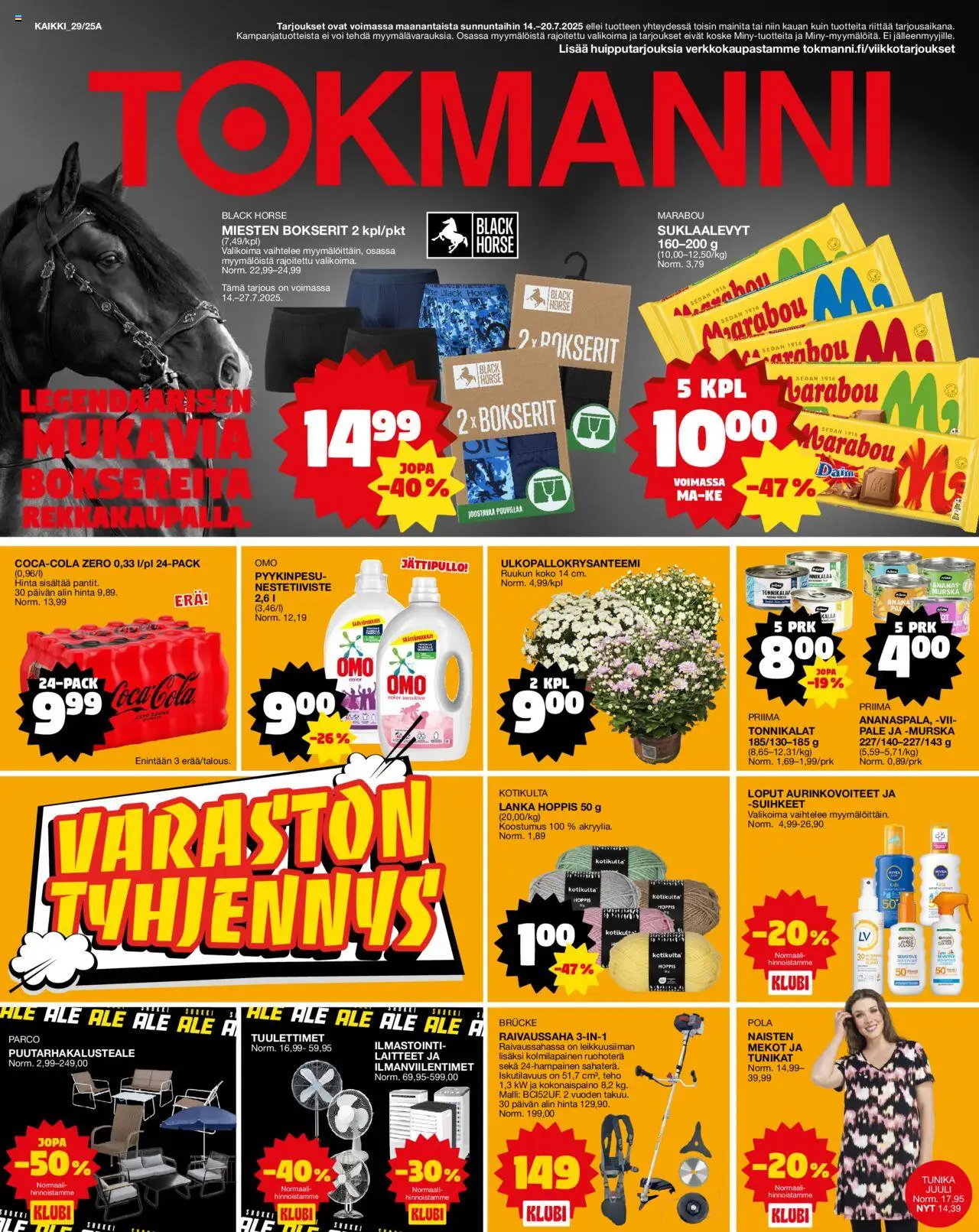 Tokmanni-kaupan Tarjoukset voimassa 14/07/2025 - Sivulla 1