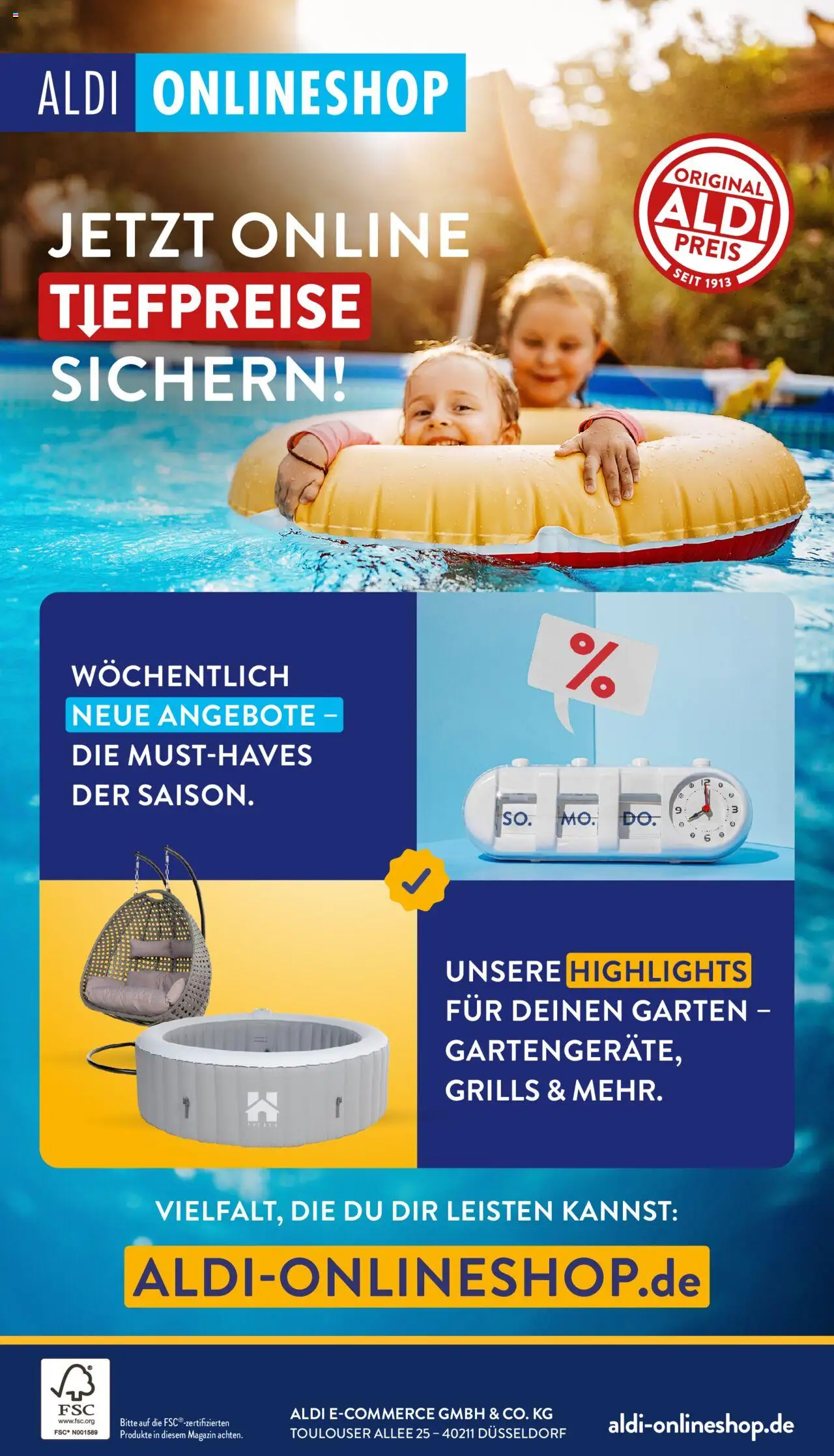 ALDI Prospekt ab 21.07.2025 zum Blättern: Onlineshop