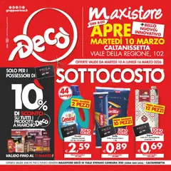Anteprima dell'opuscolo Decò volantino Maxistore Caltanissetta dal negozio Decò valido da 10/03/2026