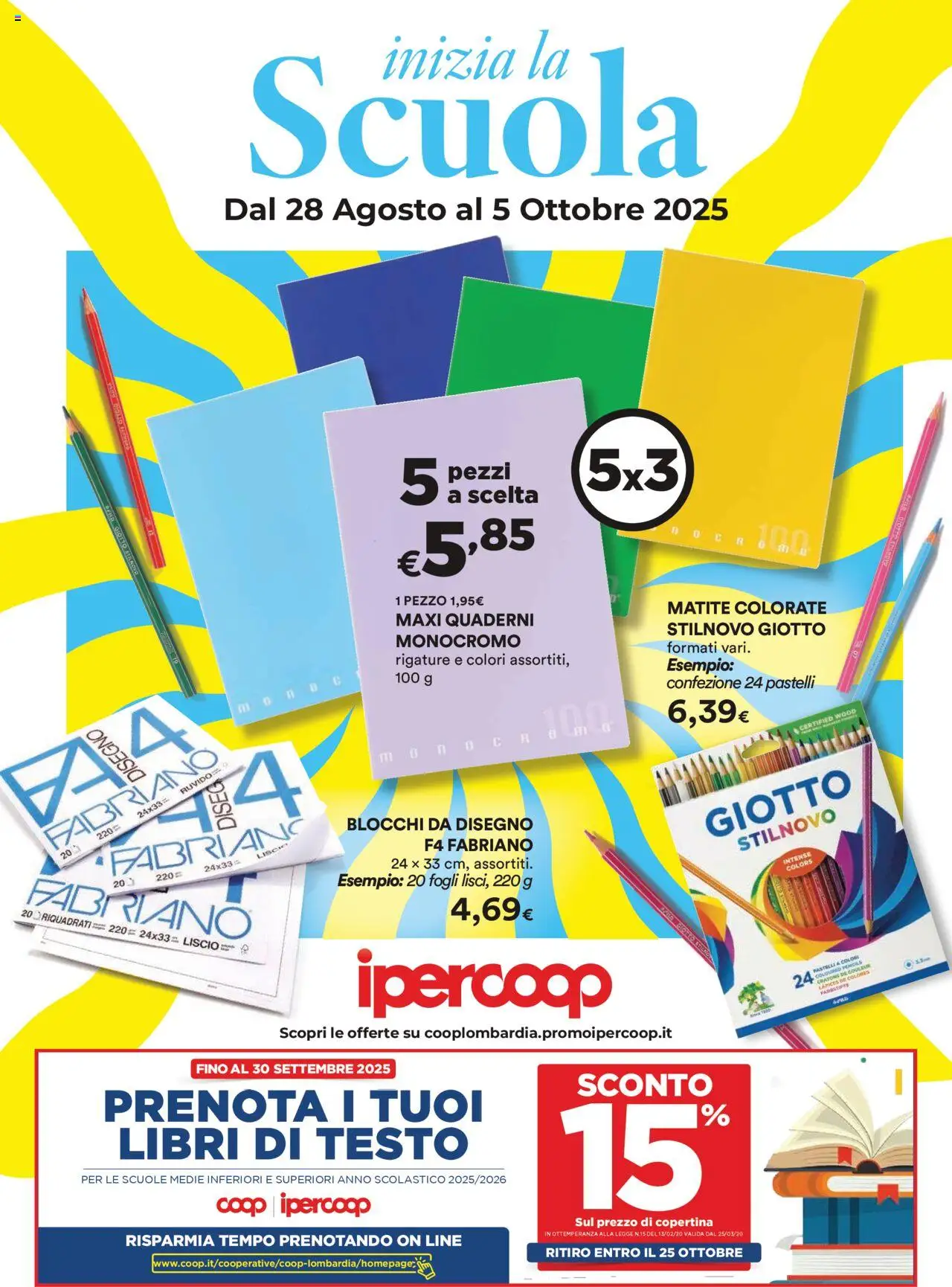 Volantino Ipercoop valido da 28/08/2025 numero di pagina 1