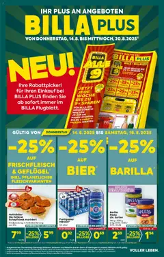 Vorschau der Angebote: Billa Plus Flugblatt gültig ab 14.08.2025