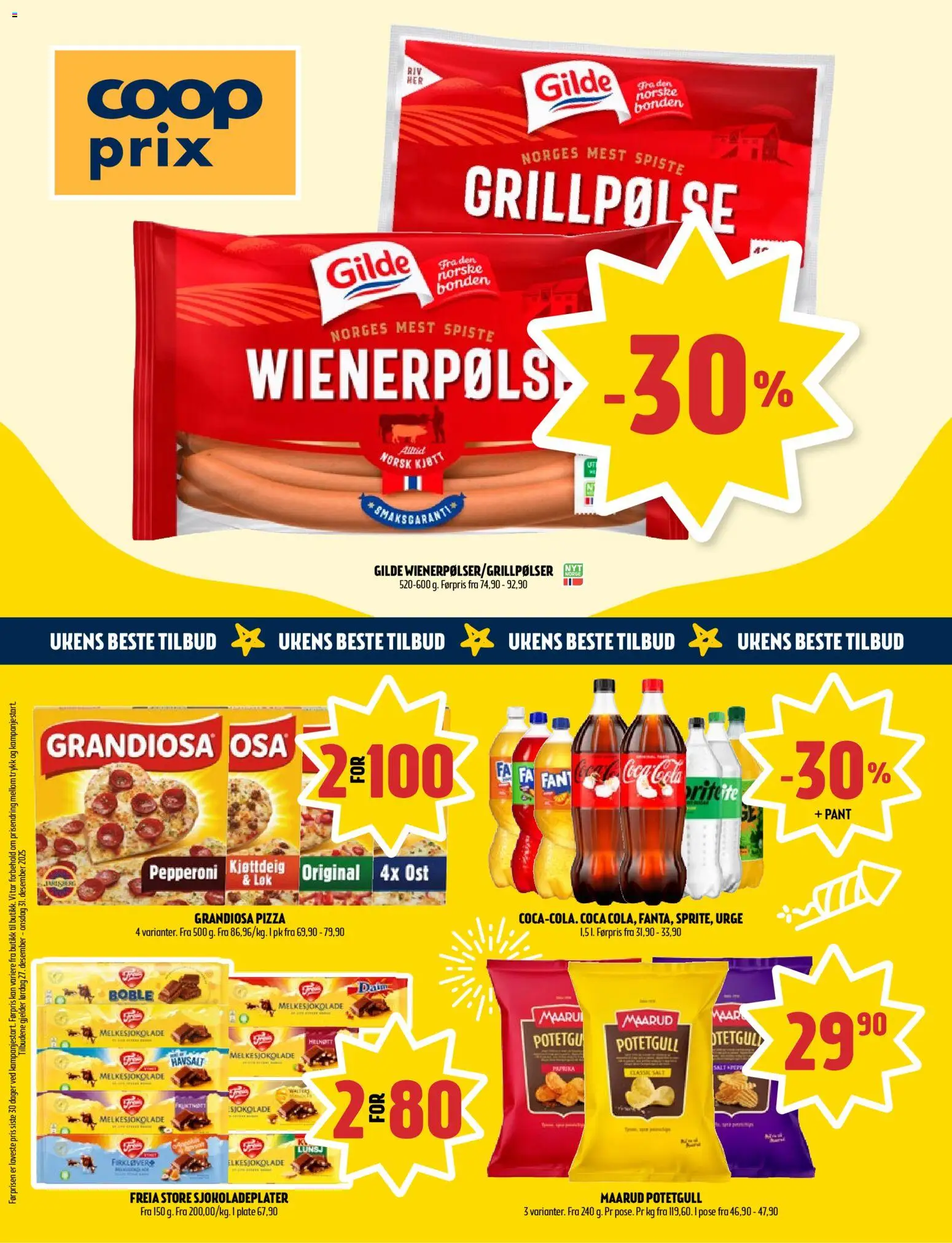Forhåndsvis Kundeavis fra butikk Coop Prix gyldig fra 22/12/2025