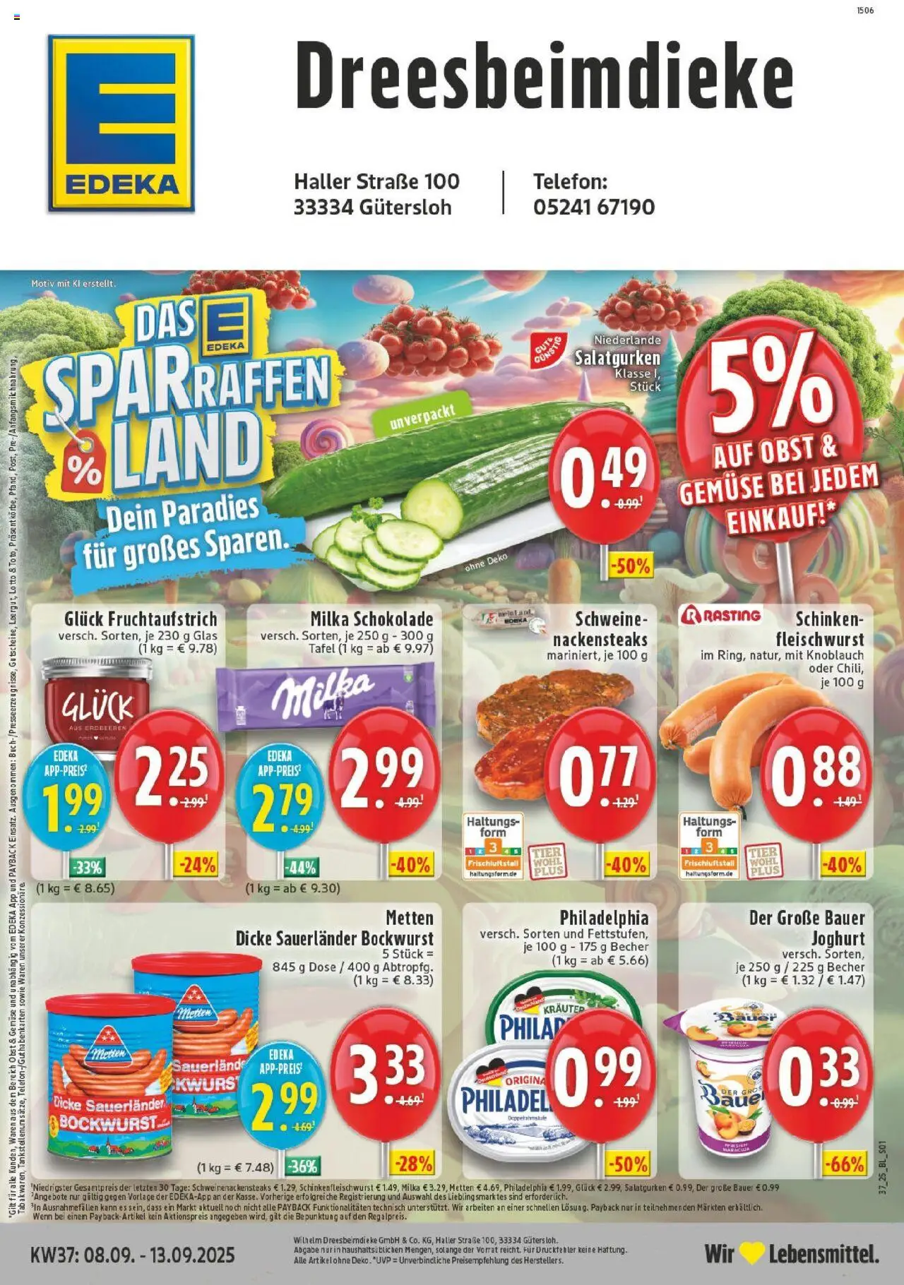 EDEKA Prospekt ab 07.09.2025 - Prospekt Guetersloh-Isselhorst Online