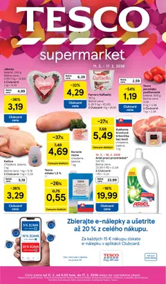 Náhľad Tesco letáku platného od 11.02.2026