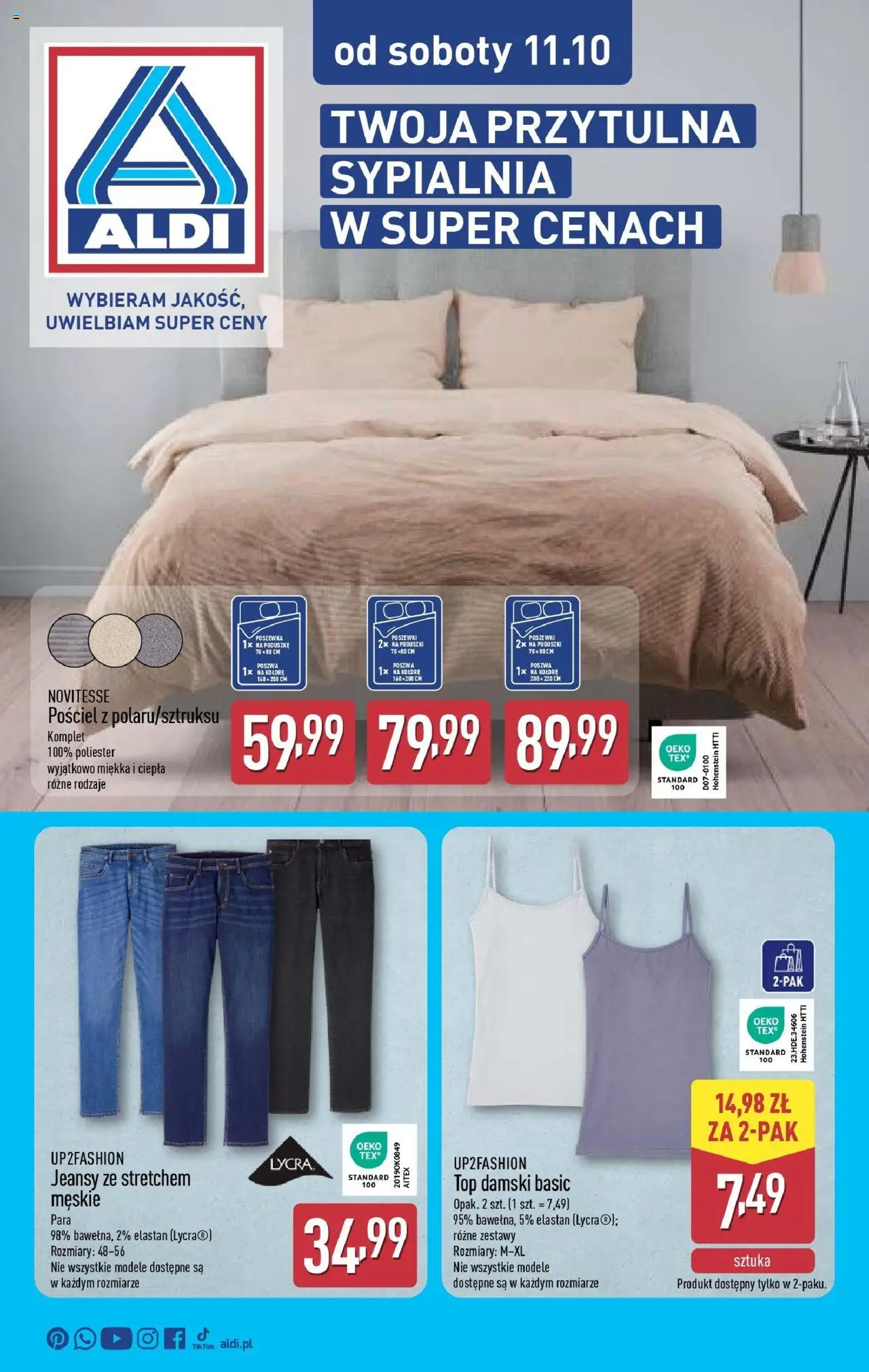 Aldi Od soboty od 11.10.2025 - Nowa Gazetka - Numer strony 1