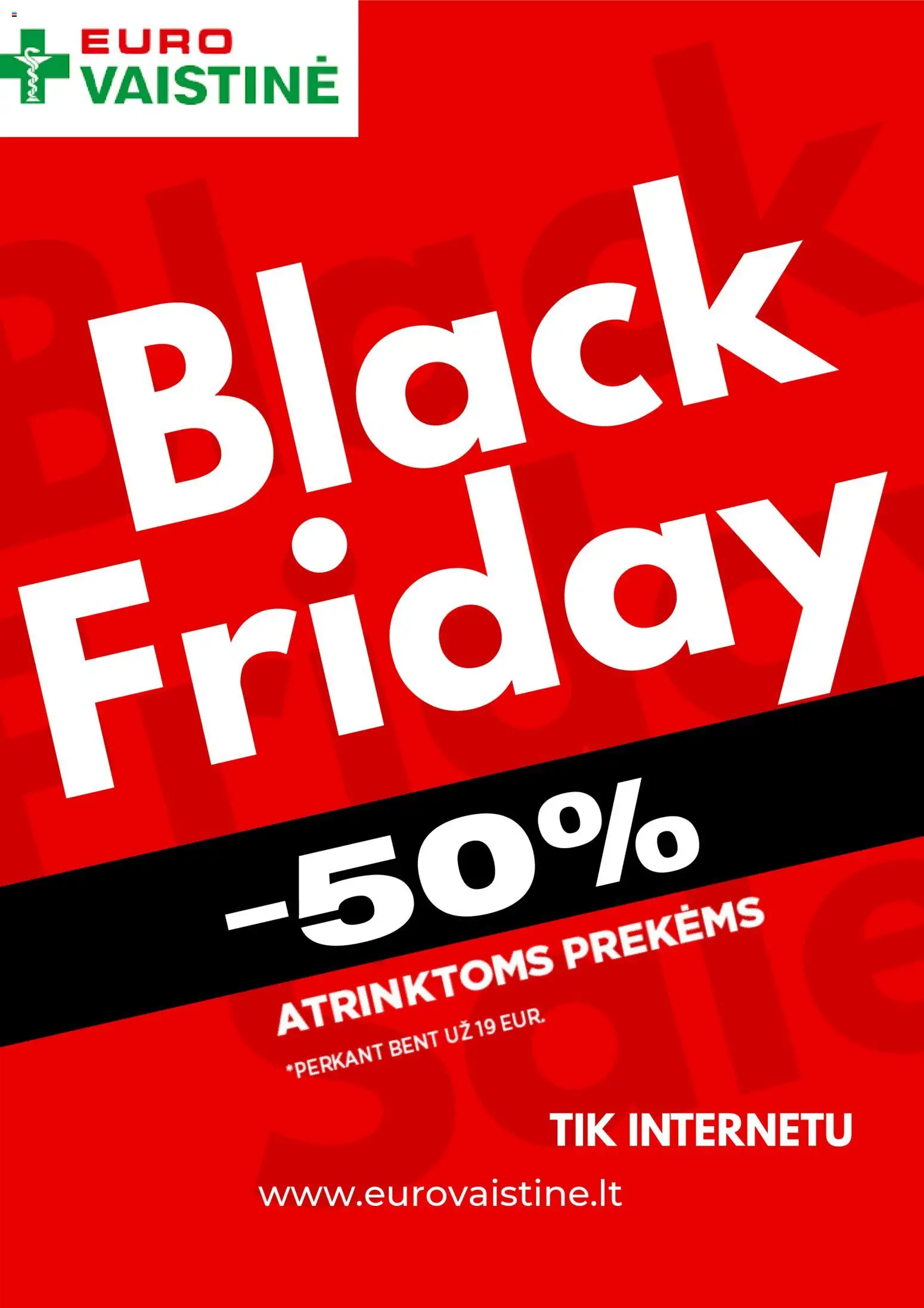EUROVAISTINĖ parduotuvės leidinio Black Friday galiojančio nuo 2025.11.18 peržiūra