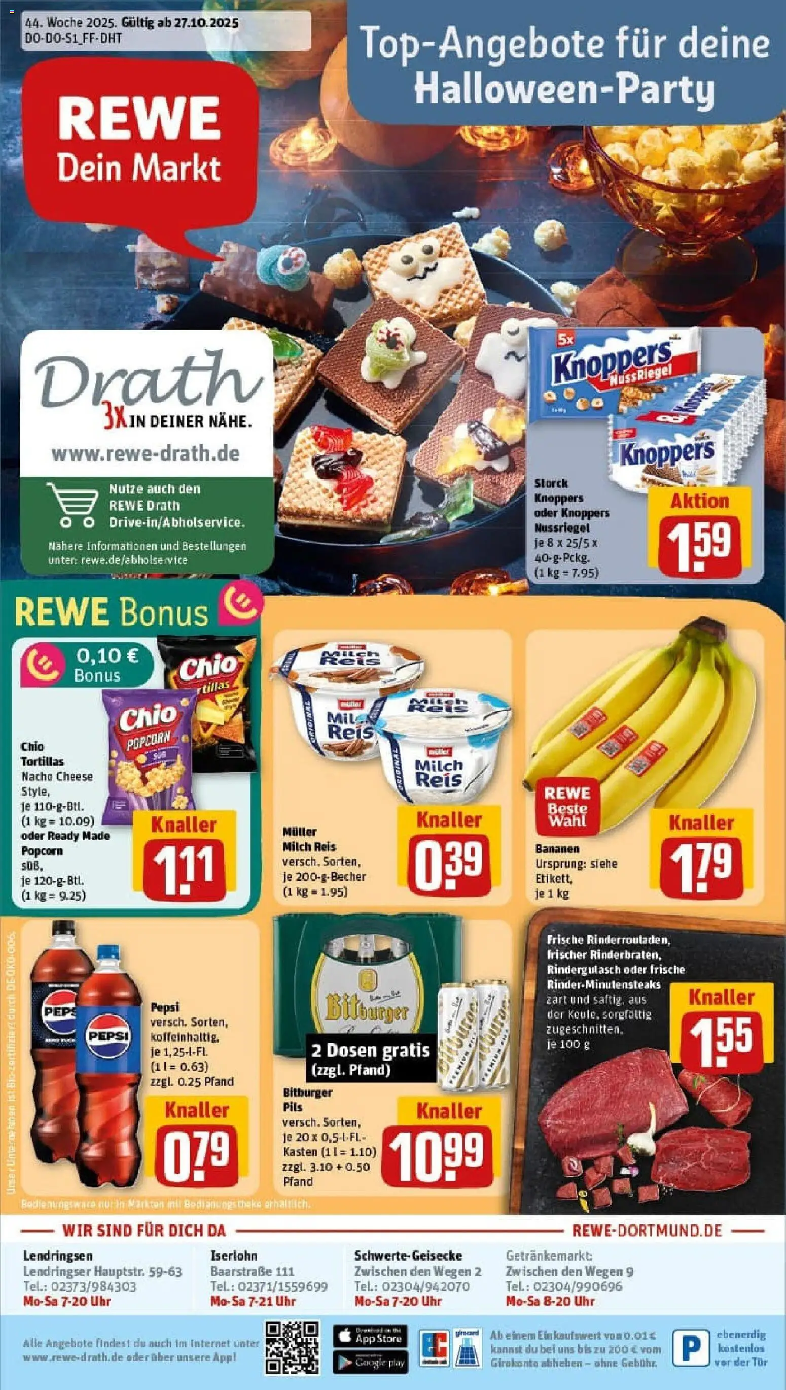 Vorschau von dem Prospekt des Geschäftes Rewe, gültig ab dem 26.10.2025