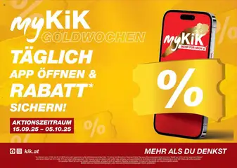 Vorschau der Angebote: Kik myKiK: Goldwochen gültig ab 14.09.2025