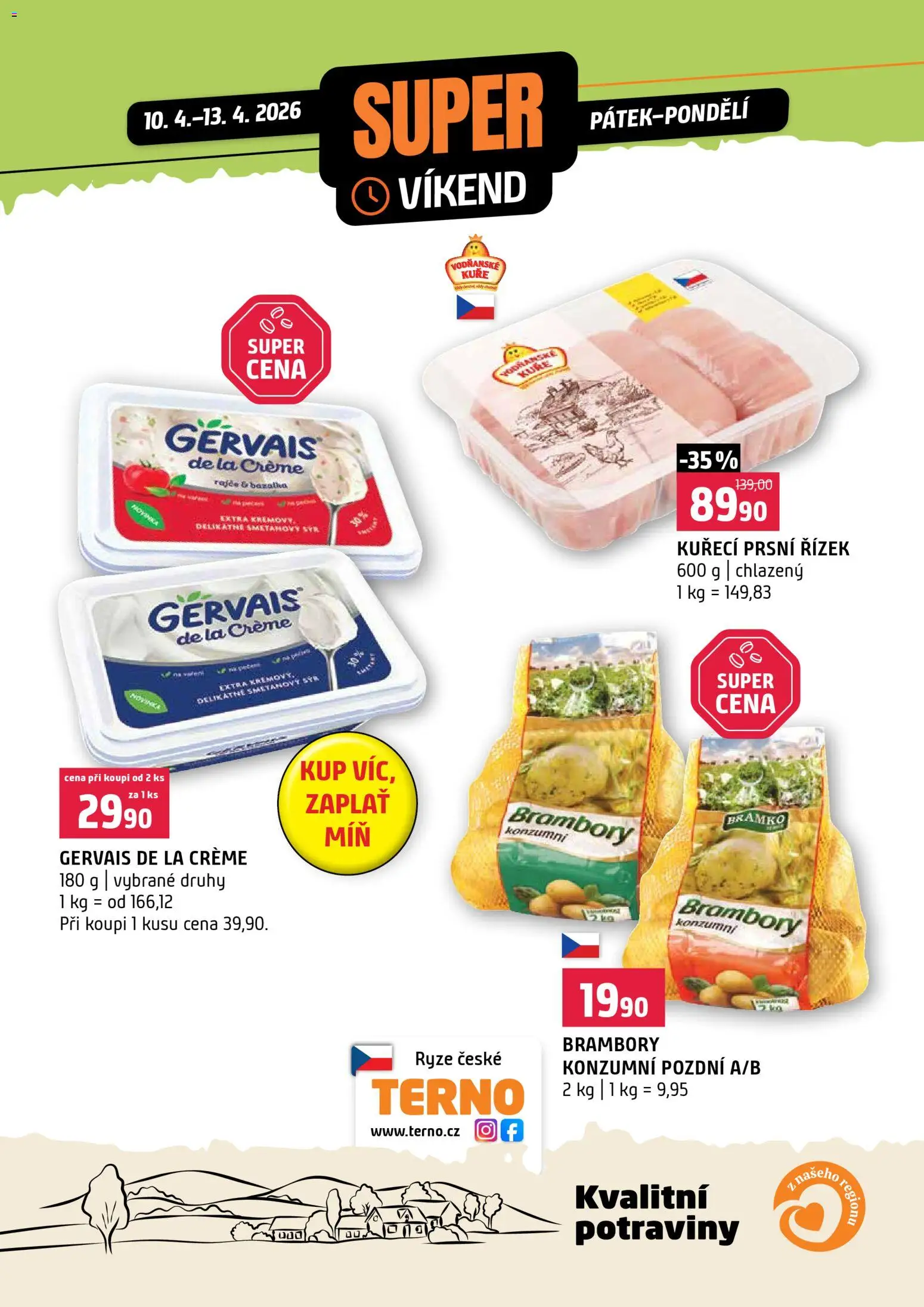 Náhled nabídky: Terno Terno leták - Super víkend platný od 10.04.2026