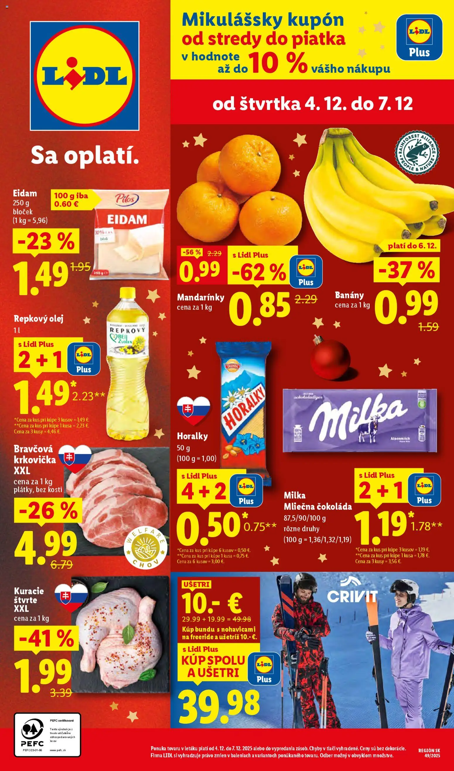 Náhľad Lidl letáku platného od 04.12.2025