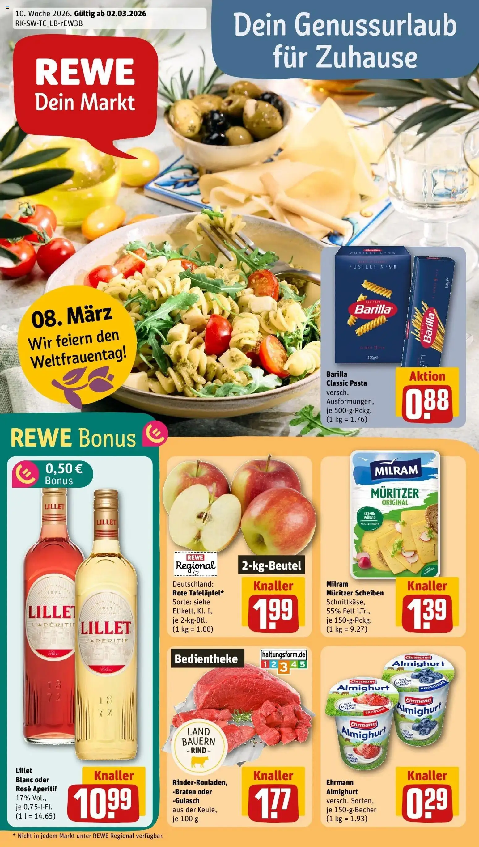 Vorschau von dem Prospekt des Geschäftes Rewe, gültig ab dem 02.03.2026