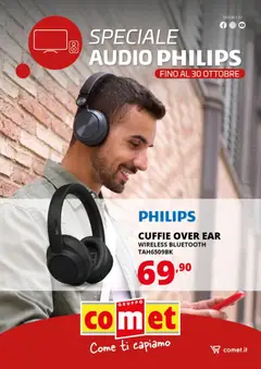 Anteprima dell'opuscolo Volantino Philips Audio dal negozio Comet valido da 27/10/2025