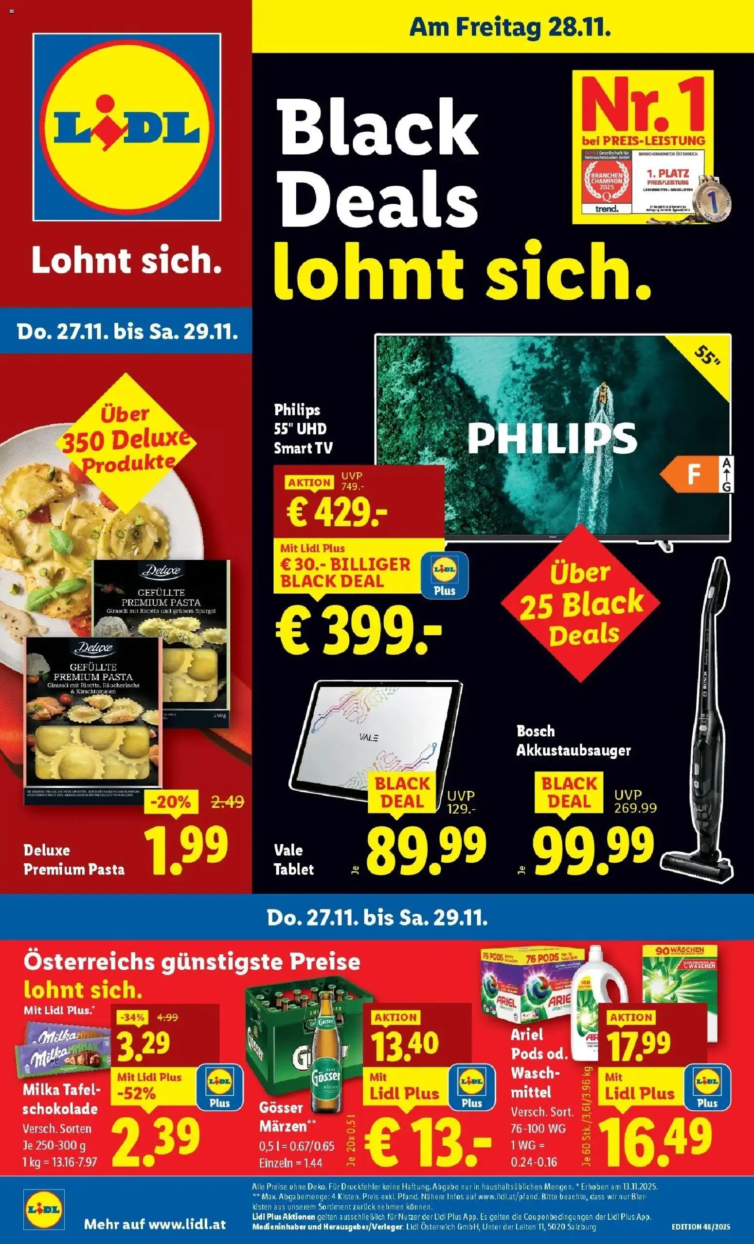 Vorschau der Angebote: Lidl Jenbach, Eferding, Dornbirn gültig ab 27.11.2025