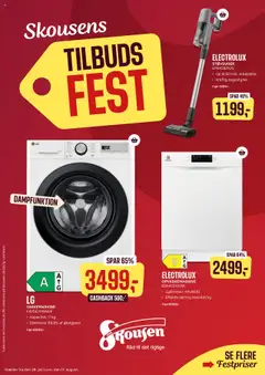 Eksempel på tilbudsavis Tilbudsavis fra butik Skousen gyldig fra 28/07/2025
