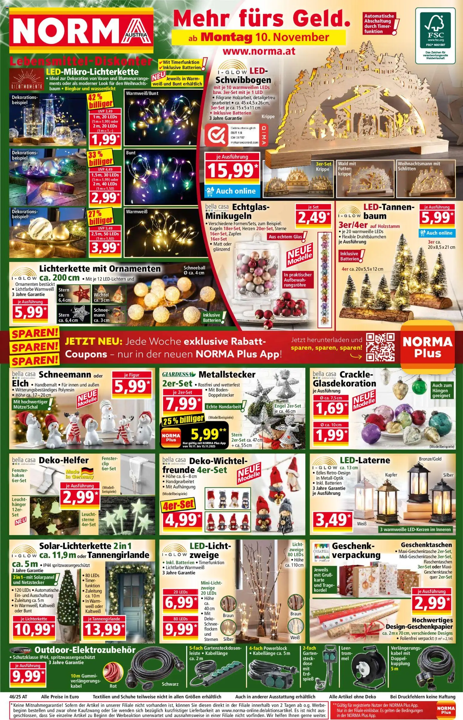 Vorschau der Angebote: Norma Flugblatt gültig ab 10.11.2025 - Kabel, Flocken