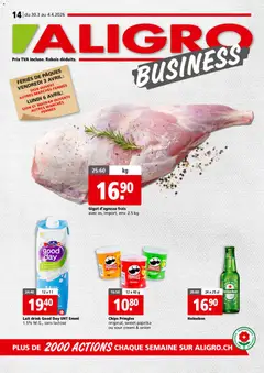 Vorschau des Merkblatts Aligro aktionen Business Chavannes, Matran, Genève, Sion vom Shop Aligro gültig von 30.03.2026 bis 04.04.2026