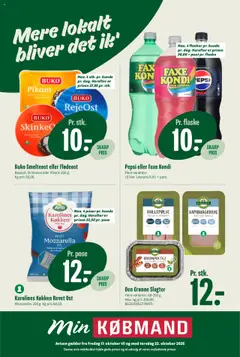 Eksempel på tilbudsavis Tilbudsavis fra butik Min Købmand gyldig fra 17/10/2025