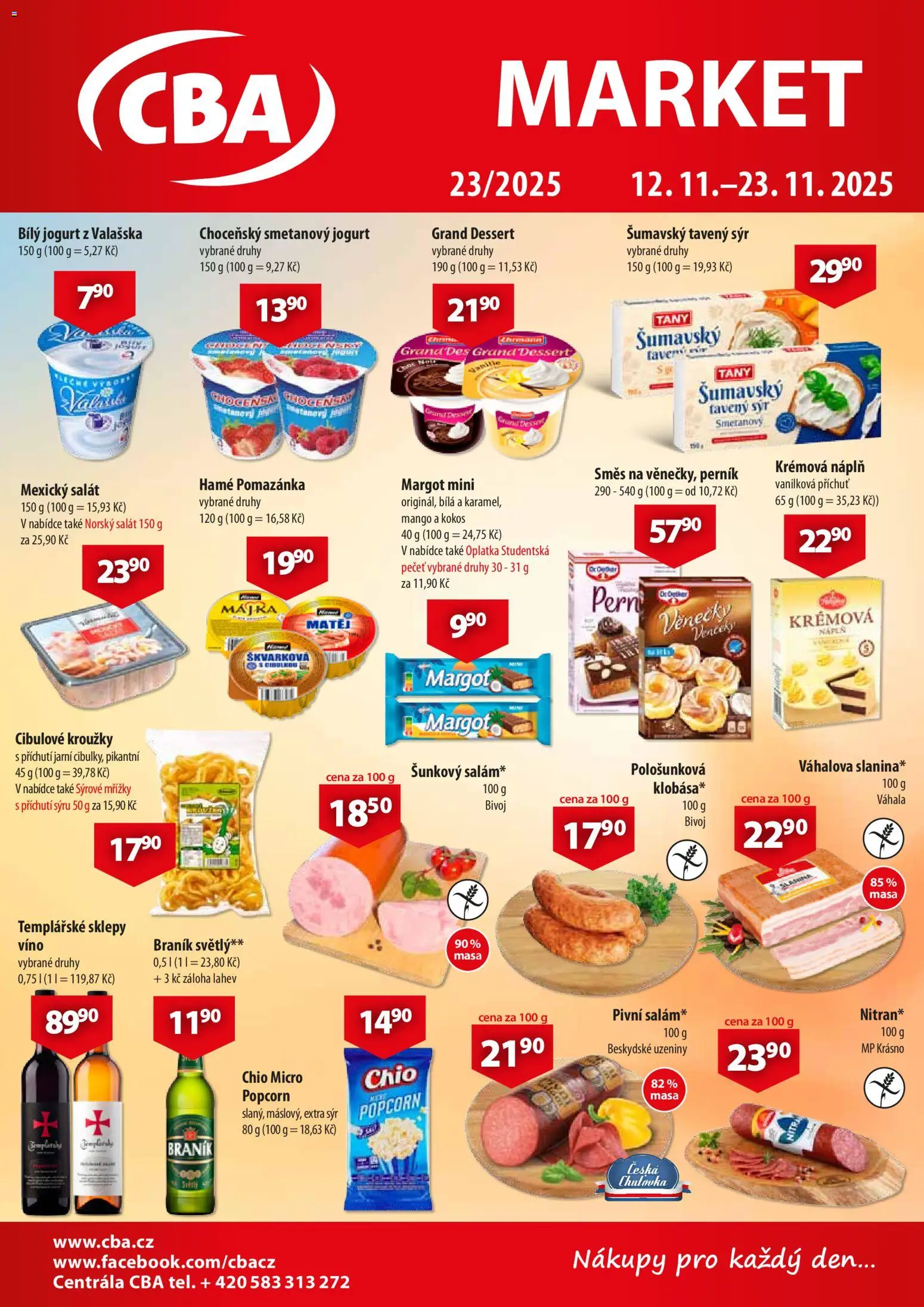 Náhled nabídky: CBA Leták - Market platný od 12.11.2025