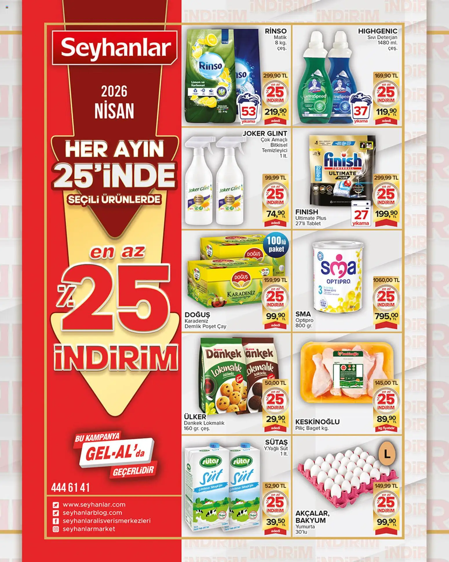 Seyhanlar Market Seyhanlar Market Katalog 25.04.2026 - Broşürünün önizlemesi