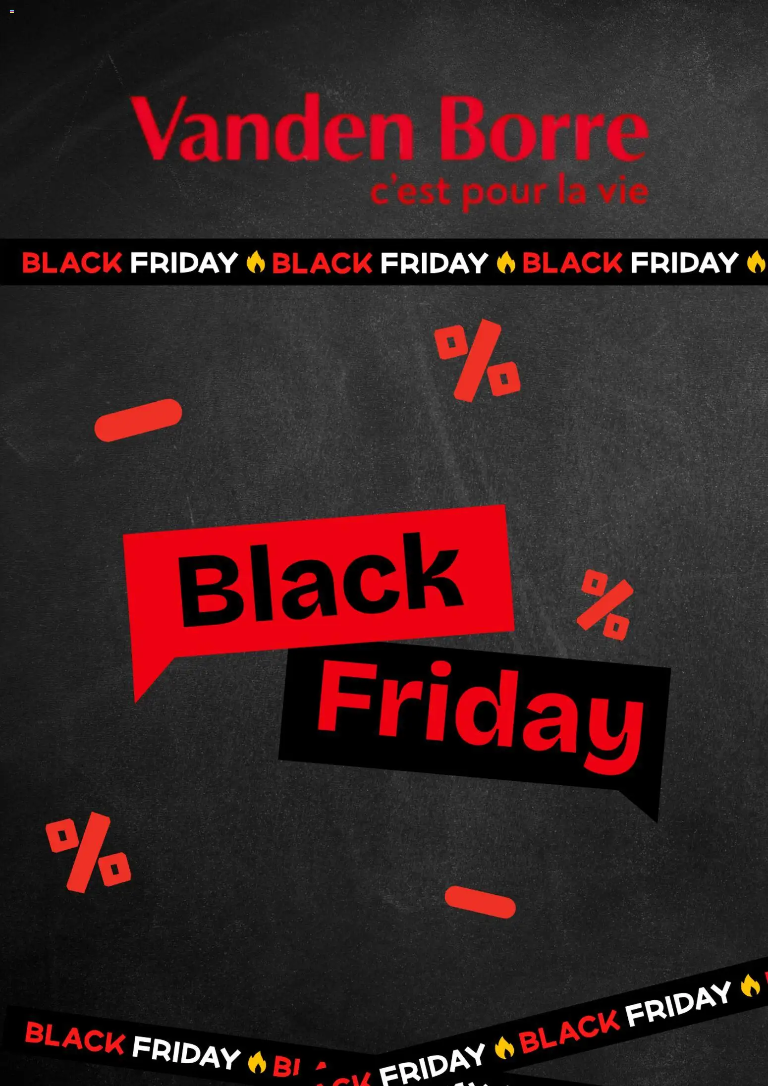 Voorbeeld van Black Friday van winkel Vanden Borre geldig vanaf 26/11/2025