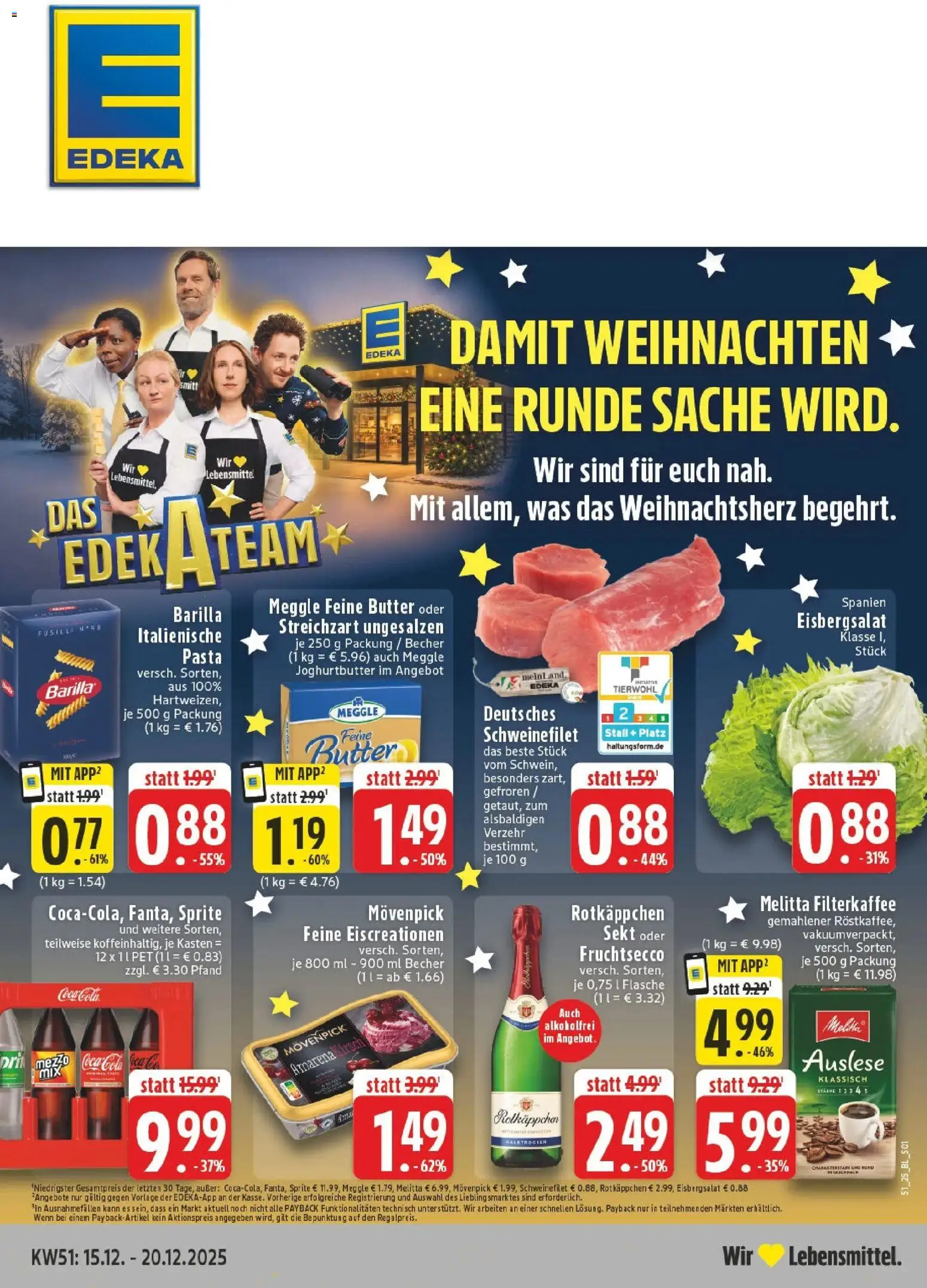 Vorschau von dem Prospekt des Geschäftes Edeka, gültig ab dem 15.12.2025