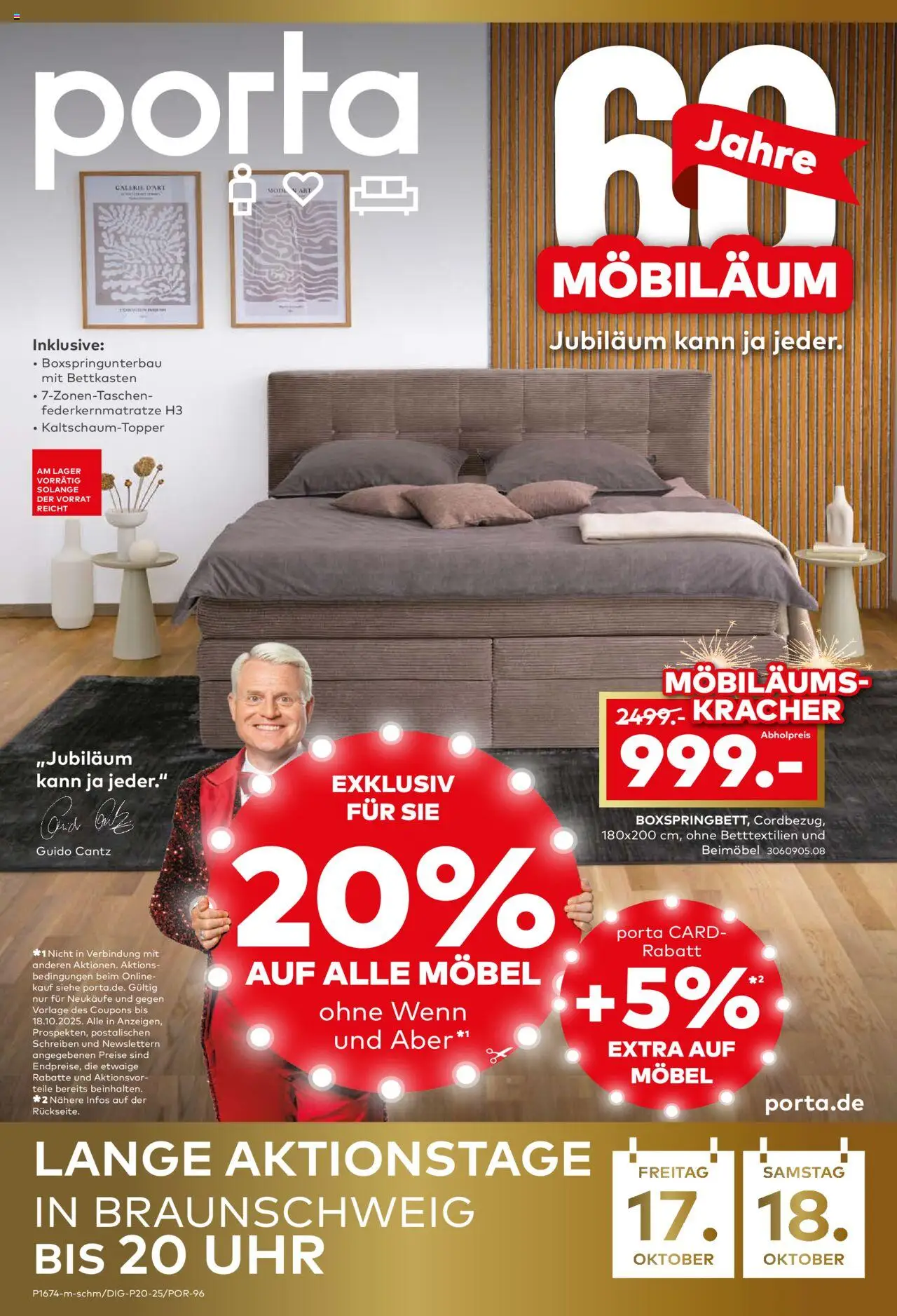 Porta! Prospekt Möbiläum (vom 05.10.2025 - 19.10.2025)