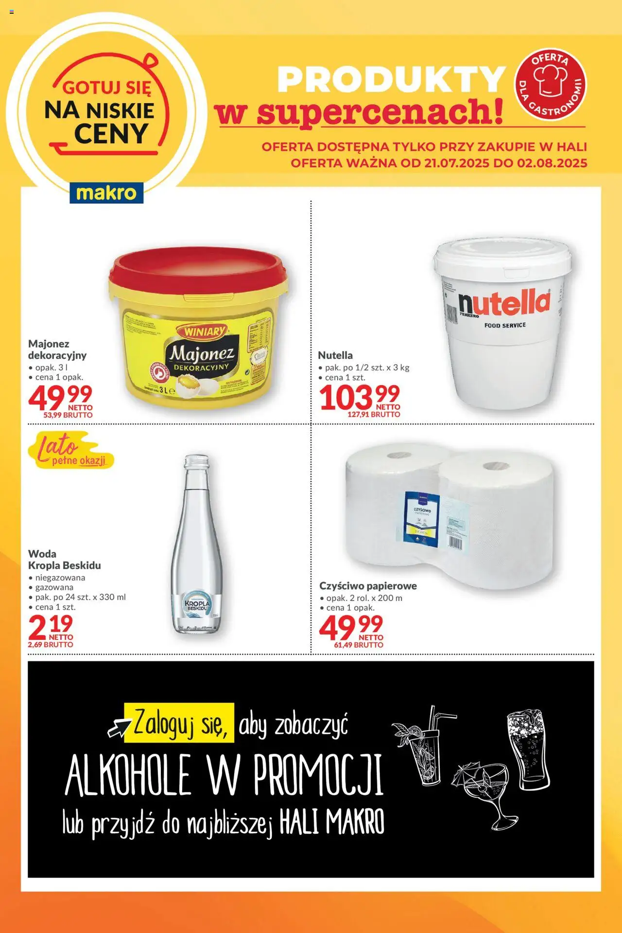 Makro Gotuj się na niskie ceny od 21.07.2025 - Nowa Gazetka - Numer strony 1