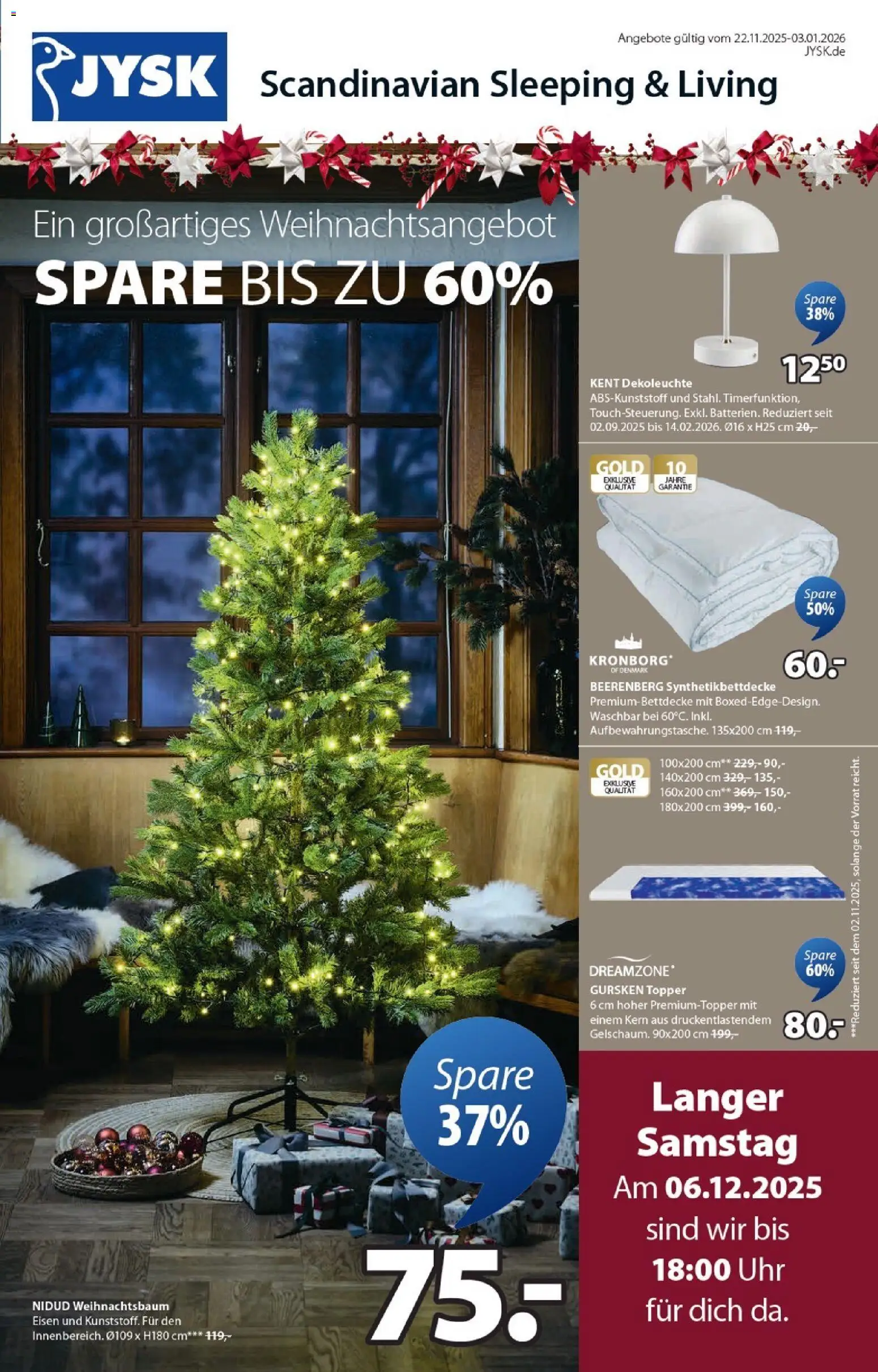 Vorschau von dem Prospekt des Geschäftes JYSK, gültig ab dem 22.11.2025