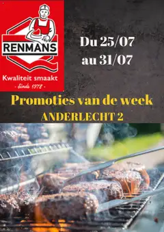 Voorbeeld van Folder / Publicité van winkel Renmans geldig vanaf 25/07/2025