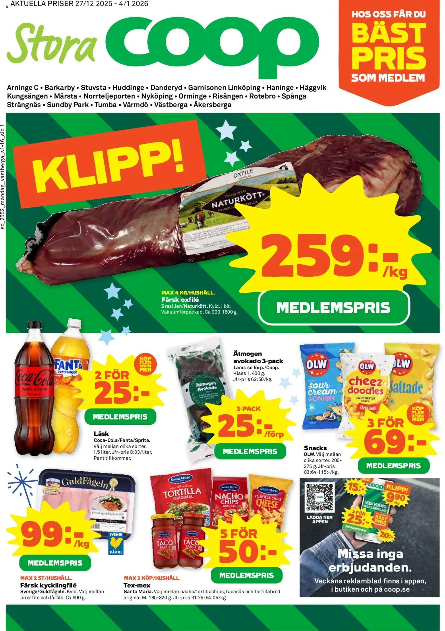 Förhandsgranska reklamblad Aktuella reklamblad Coop Forum från butik Coop Forum gäller från 29/12/2025