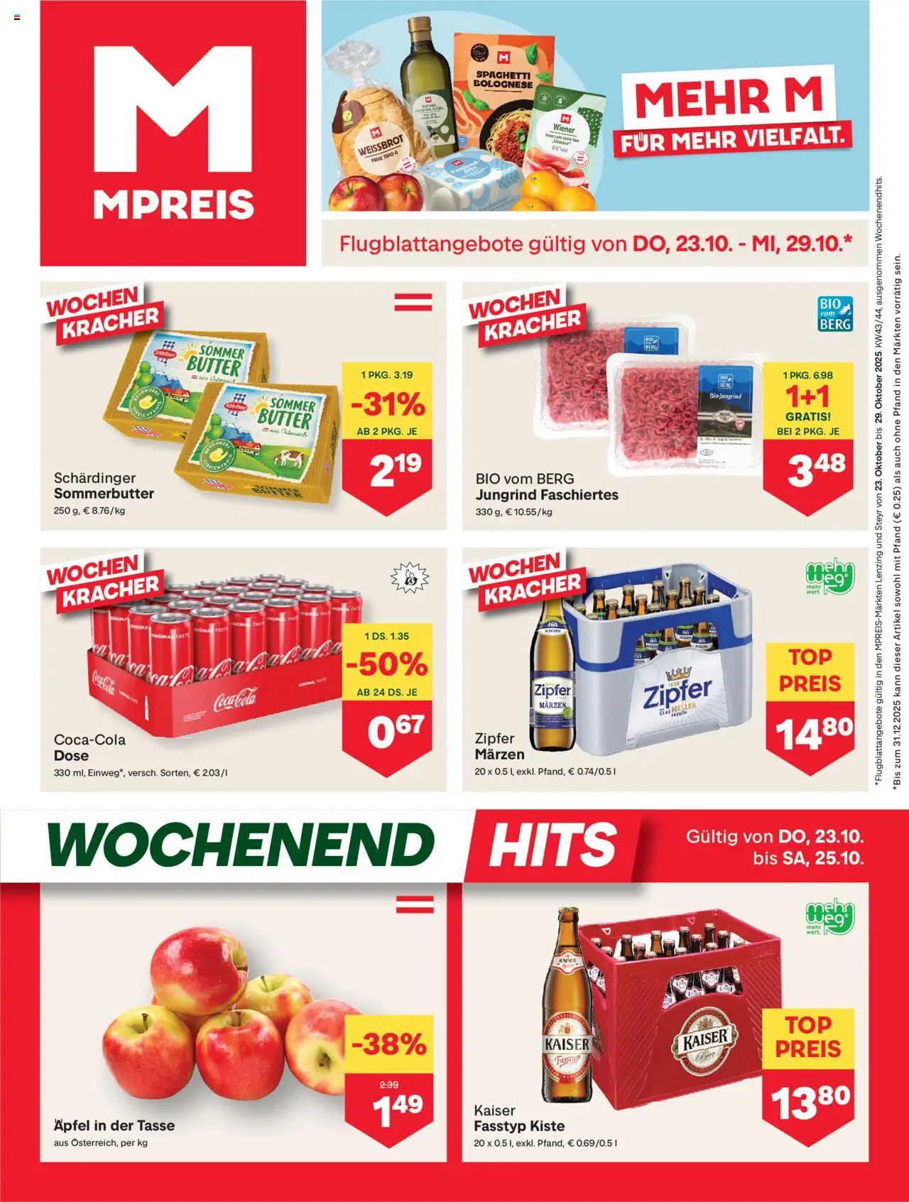 MPREIS Lenzing ab (23.10.2025 - 29.10.2025) - Seite 1