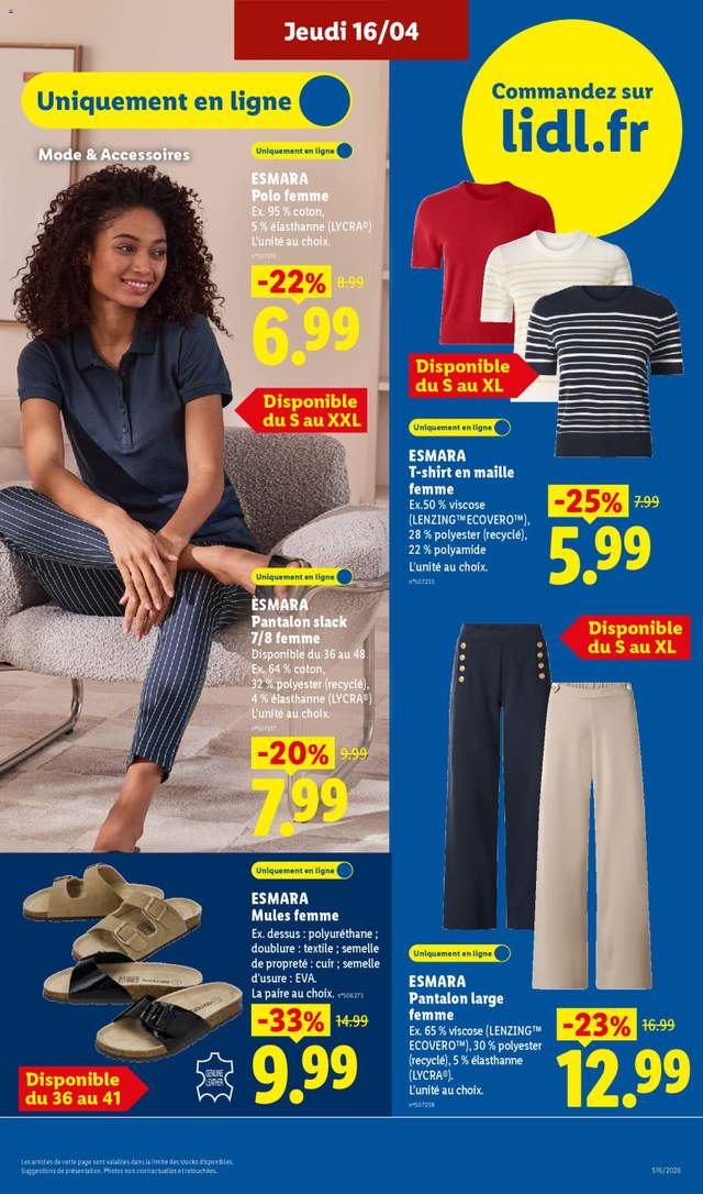 Nouveau catalogue Lidl à partir du 16/04