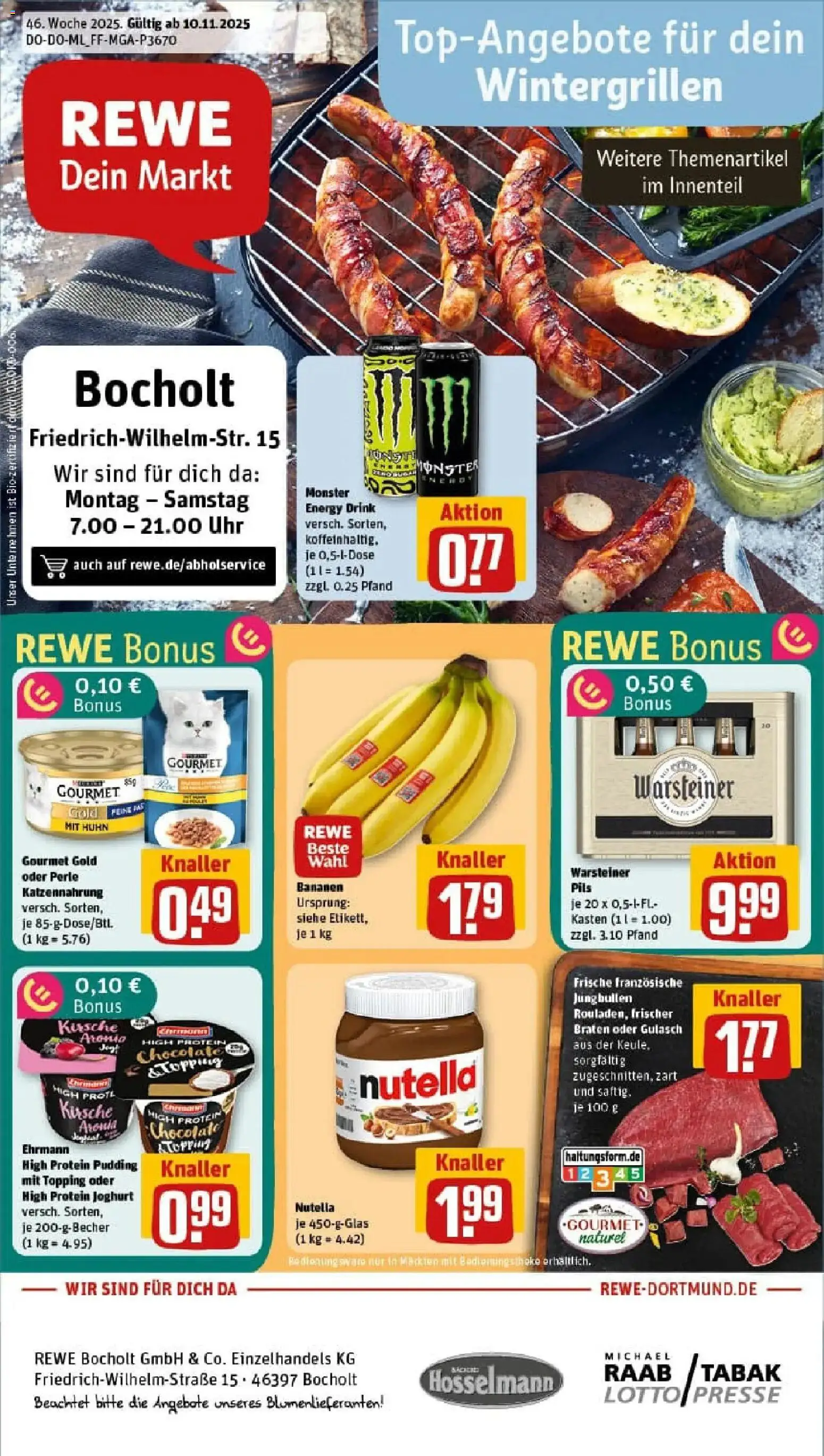 Vorschau von dem Prospekt des Geschäftes Rewe, gültig ab dem 10.11.2025